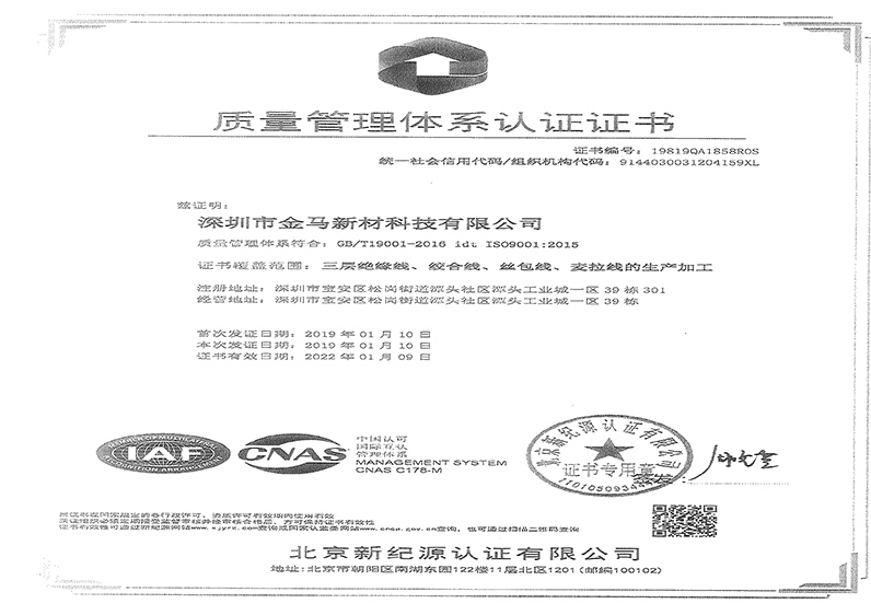 質(zhì)量管理體系認(rèn)證